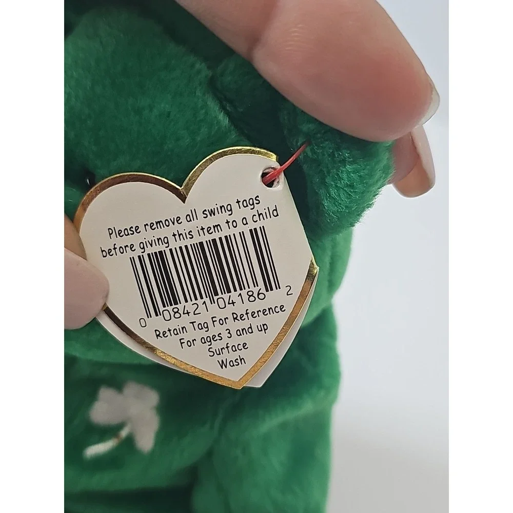 Ty Beanie Baby Erin The Bear‎ 1997 Retired Plush Toy (2)